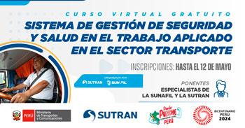 Curso online gratis "Sistema de gestión de seguridad y salud en el trabajo aplicado en el sector transporte"