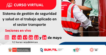  Curso online gratis "Sistema de gestión de seguridad y salud en el trabajo aplicado en el sector transporte"