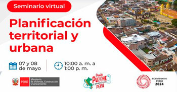  Seminario online "Planificación territorial y urbana" del MINISTERIO DE VIVIENDA
