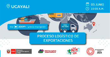  Seminario online "Proceso Logística de Exportaciones" de Sierra y Selva Exportadora