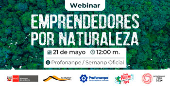  Webinar online "Emprendedores por Naturaleza" del SERNANP