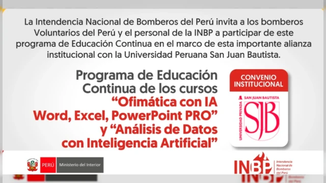  Curso virtual - "Cursos virtuales de Educación Continua" Bomberos Voluntarios del Perú