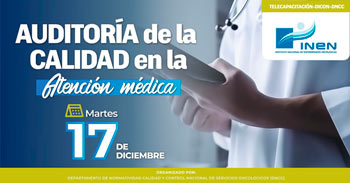 Capacitación online "Auditoría de la Calidad en la Atención Médica" del INEN