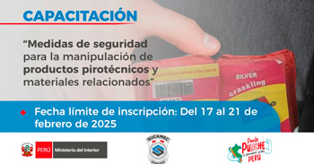 Capacitaciones online sobre prevención de riesgos y accidentes en la actividad pirotécnica