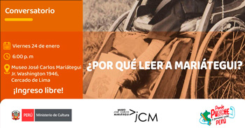 Conversatorio presencial gratis " ¿Por qué leer a Mariátegui hoy? "  