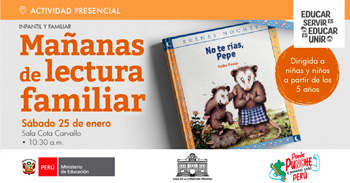Evento presencial gratis " Primera sesión del año de Mañanas de lectura familiar "  