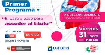 Evento online gratis Primer Programa "El paso a paso para acceder al título"