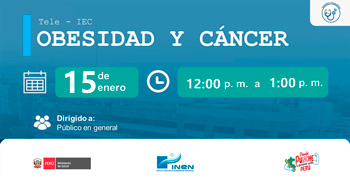Evento online "Obesidad y Cáncer" del INEN