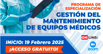 Programa de Especialización gratis Gestión del Mantenimiento de Equipos Médicos 2025 de CIETSI Perú