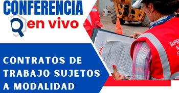 Conferencia online "Contratos de trabajo sujetos a modalidad"