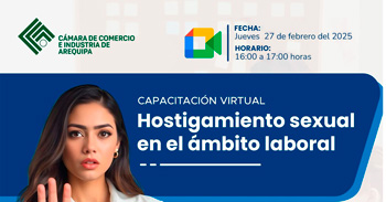 Capacitación online "Hostigamiento sexual en el ámbito laboral" de  SUNAFIL
