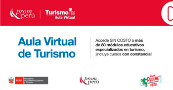 Cursos online gratis especializados en Turismo de PROMPERÚ - Aula Virtual De Turismo