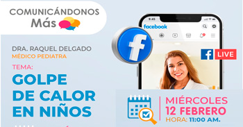 Evento online "Golpe de calor en niños " del INSNSB