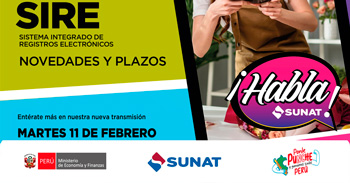 Evento online gratis "Conoce qué beneficios tributarios te brinda la SUNAT" de la SUNAT
