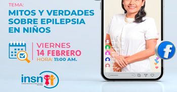 Evento online "Mitos y verdades sobre epilepsia en niños" del INSNSB