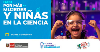Foro presencial "Por más niñas y mujeres en la ciencia"