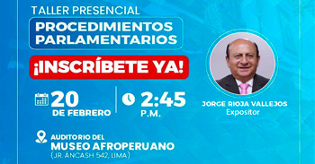 Taller presencial  "Parlamento Universitario"