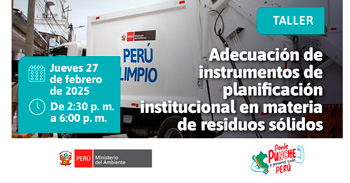 Taller online "Adecuación de instrumentos de planificación institucional en materia de residuos sólidos"