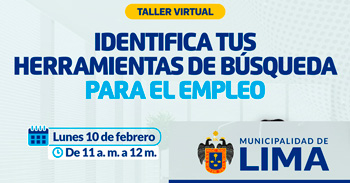Taller online " Identifica tus herramientas de búsqueda para el empleo " del Desarrollo Económico MML
