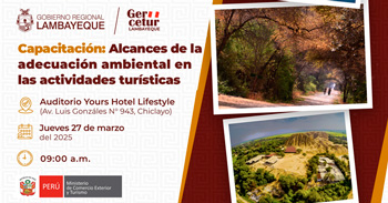  Capacitación presencial gratis "Alcances de la Adecuación Ambiental en las Actividades Turísticas"  