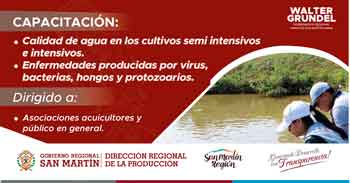 Capacitación Calidad de agua en los cultivos semi intensivos e intensivos y Enfermedades 