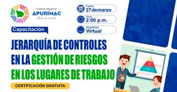 Capacitación online gratis"Jerarquía de controles en la gestión de riesgos en los lugares de trabajo" 
