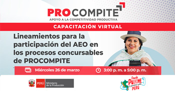Capacitación online " Lineamientos para la participación del AEO en los procesos concursales del Procompite" 