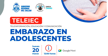 Charla online "Embarazo en adolescentes" de la Diresa Callao