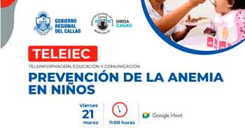 Charla online "Prevención de la anemia en niños" de la Diresa Callao
