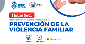 Charla online "Prevención de la violencia familiar" de la Diresa Callao