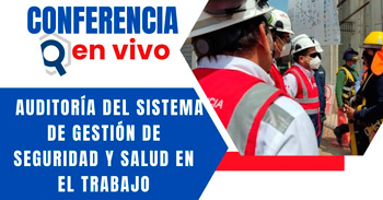 Conferencia online "Auditoría del sistema de gestión de seguridad y salud en el trabajo" de la  SUNAFIL