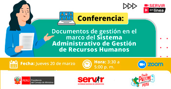 Conferencia online "Documentos de gestión: Sistema Administrativo de Gestión de Recursos Humanos" 