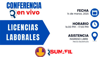 Conferencia online " Licencias Laborales " de la SUNAFIL
