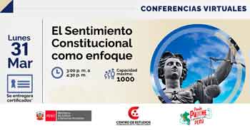 Conferencia online "El Sentimiento constitucional como enfoque" del MINJUSDH