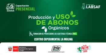 Curso presencial  "Producción y uso de abonos orgánicos" del INIA