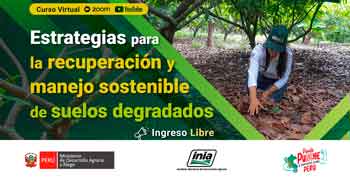 Curso online gratis "Estrategias para la recuperación y manejo sostenible de suelos degradados" del INIA