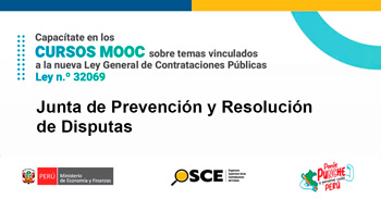Curso online gratis con certificado "Junta de Prevención y Resolución de Disputas" del OSCE