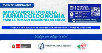 Evento online " Uso de farmacoeconomía para la toma de decisiones en salud " del INS