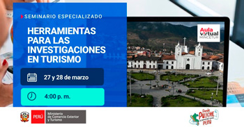 Seminario especializado online "Herramientas para las investigaciones en Turismo"  
