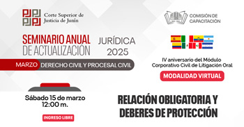 Seminario online "Relación obligatoria y deberes de protección " 