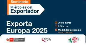 Seminario presencial del "Miércoles del Exportador" del PROMPERU