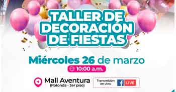  Taller semipresencial "Decoración de Fiestas" de la Municipalidad de Lurigancho