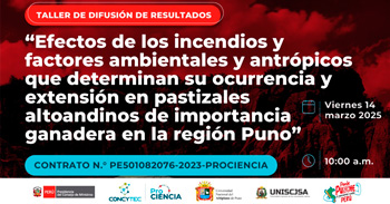Taller online " Efectos de los incendios y factores ambientales y antrópicos que determinan su ocurrencia" 