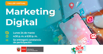 Taller  online "Marketing digital" del PRODUCE