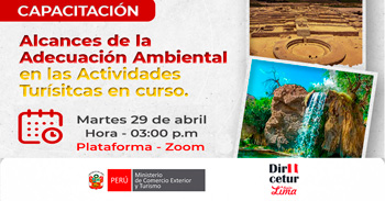  Capacitación online "Alcances de la Adecuación Ambiental en las Actividades Turísticas en curso"