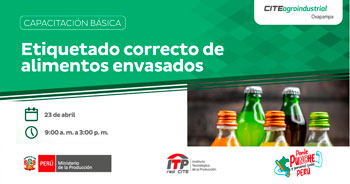  Capacitación online "Etiquetado correcto de alimentos envasados" CITEagroindustrial Oxapampa