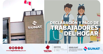 Capacitación virtual gratuita "Declaración y pago de trabajadores del hogar" de la DRTPE Región Tacna