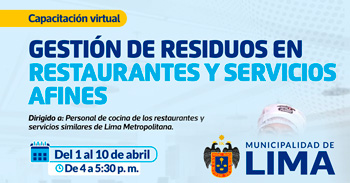 Capacitación online gratis "Gestión de residuos en restaurantes y servicios afines" 
