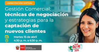 Capacitación online gratis "Técnicas de negociación y estrategias para la captación de nuevos clientes"  