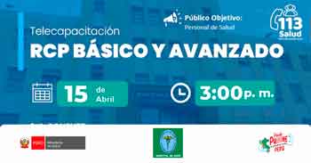 Capacitación online "RCP Básico y Avanzado" del MINSA